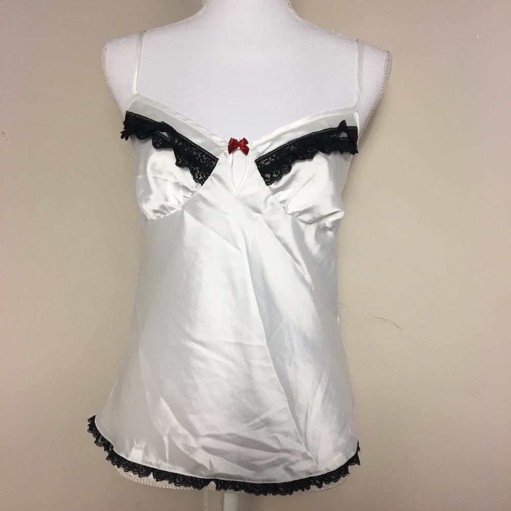 Intimissimi Satin Lace Trim Camisole w/ Bow
